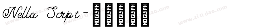 Nella Script字体转换